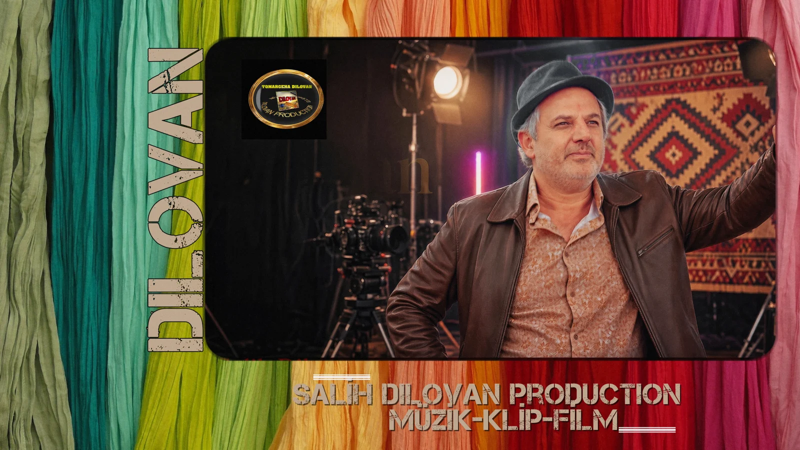 Salih Dilovan in a film studio