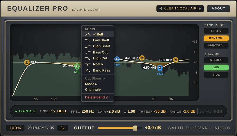 Equalizer Pro plugin preview