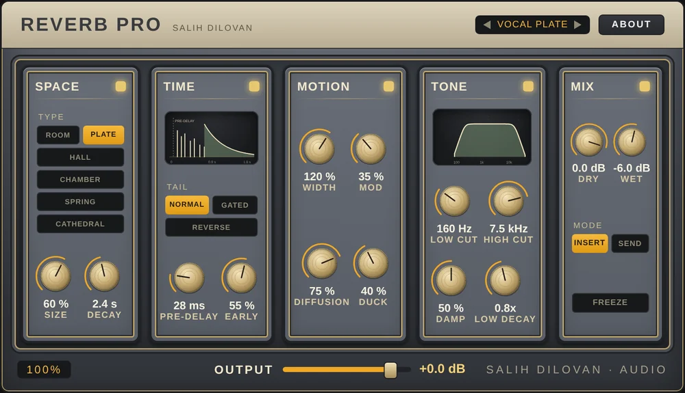 Reverb Pro plugin preview